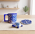 Jaipur Blue Pottery Desk & Coffee Ritual Set
